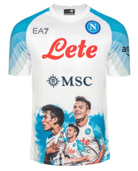 Napoli 2023/24 Face White H. Lozano 11 Shirt Soccer Jersey
