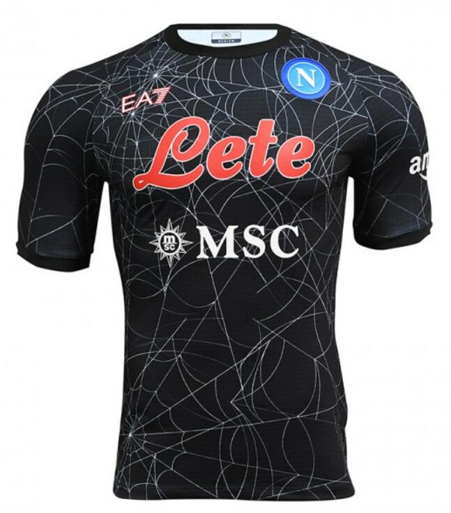 Napoli 2021/22 Special Black Halloween Shirt Soccer Jersey