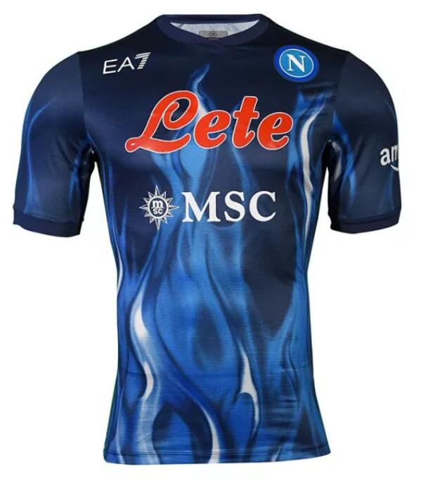 Napoli 2021/22 Third Blue Shirt Soccer Jersey