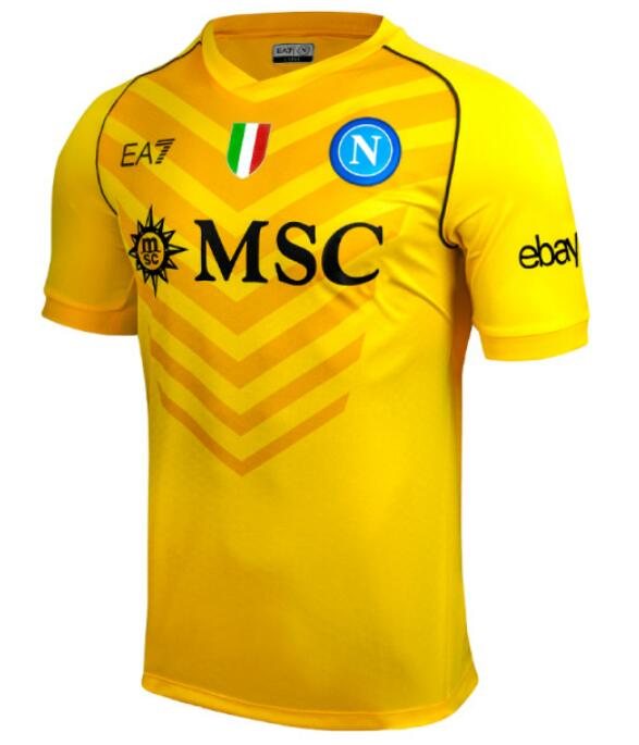 Napoli 2023/24 Goalkeeper Yellow Shirt Soccer Jersey