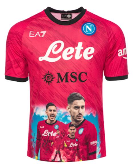 Napoli 2023/24 GK Fuchsia 1 Meret Shirt Soccer Jersey