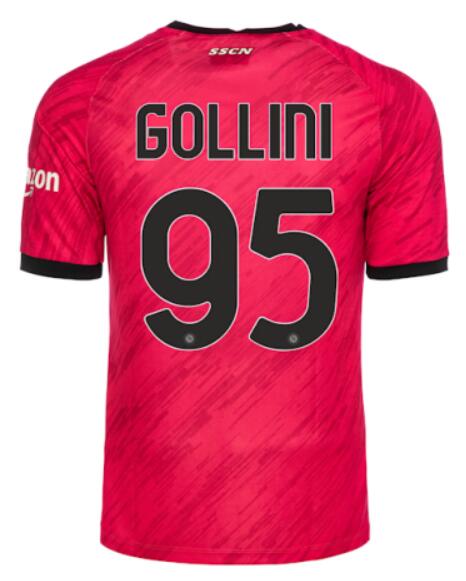 Napoli 2023/24 GK Fuchsia 95 Gollini Shirt Soccer Jersey