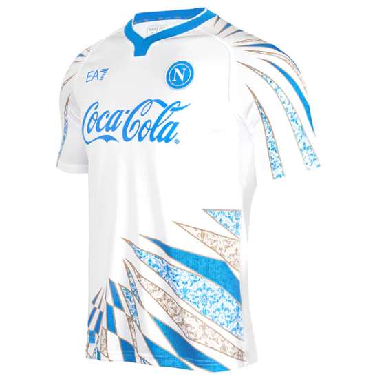 Napoli 2025/26 White Blue Training Shirt