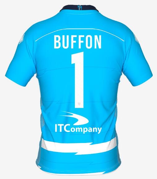 Parma Calcio 2022/23 Goalkeeper Blue Buffon 1 Shirt Soccer Jersey