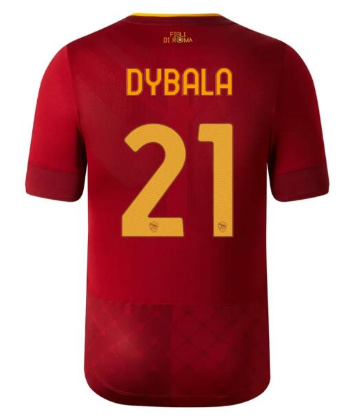 Roma 2022/23 Home 21 DYBALA Shirt Soccer Jersey