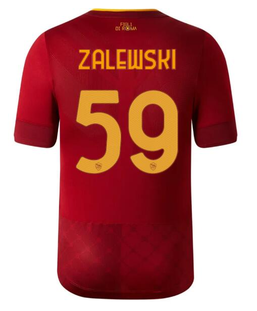 Roma 2022/23 Home 59 ZALEWSKI Shirt Soccer Jersey