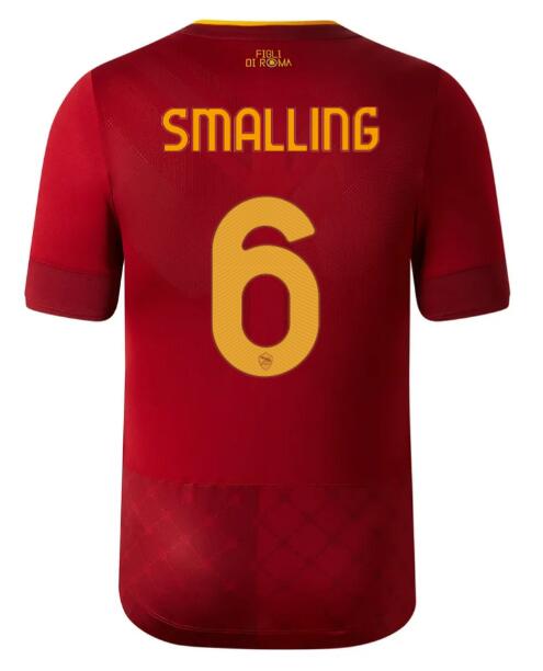 Roma 2022/23 Home 6 SMALLING Shirt Soccer Jersey