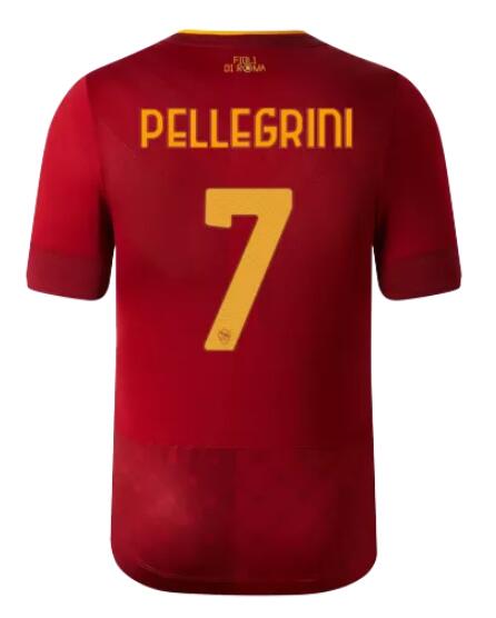 Roma 2022/23 Home PELLEGRINI #7 Shirt Soccer Jersey