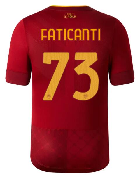 Roma 2022/23 73 FATICANTI Shirt Soccer Jersey