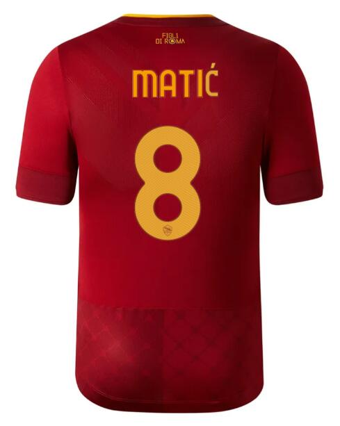 Roma 2022/23 Home 8 MATIĆ Shirt Soccer Jersey
