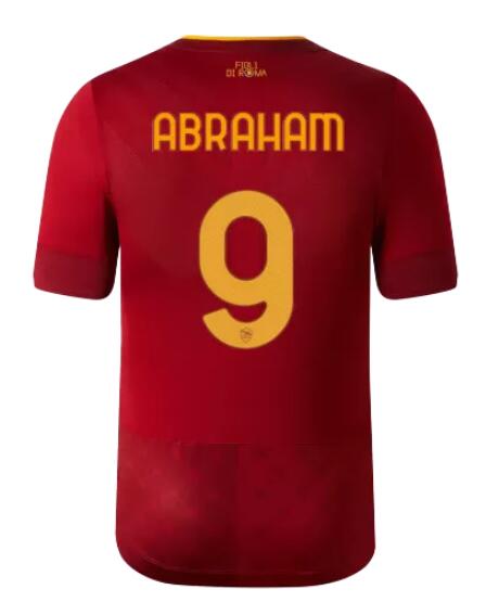 Roma 2022/23 Home ABRAHAM #9 Shirt Soccer Jersey