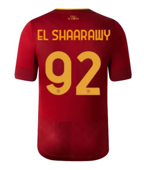 Roma 2022/23 Home EL SHAARAWY #92 Shirt Soccer Jersey