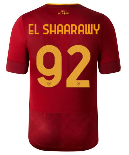 Roma 2022/23 92 EL SHAARAWY Shirt Soccer Jersey