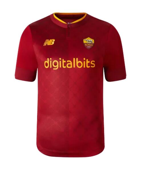 AS Roma 2022/23 Home Match Version Shirt Soccer Jersey