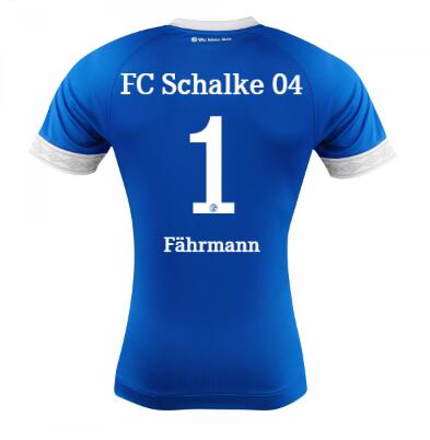 FC Schalke 04 2018/19 Ralf Fahrmann 1 Home Shirt Soccer Jersey