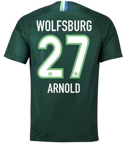 VfL Wolfsburg 2018/19 ARNOLD 27 Home Shirt Soccer Jersey