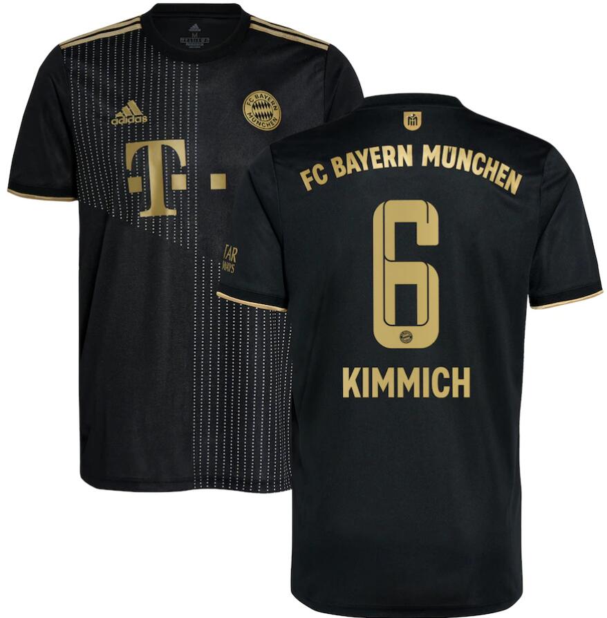 Bayern Munich 2021/22 Away 6 Kimmich Shirt Soccer Jersey