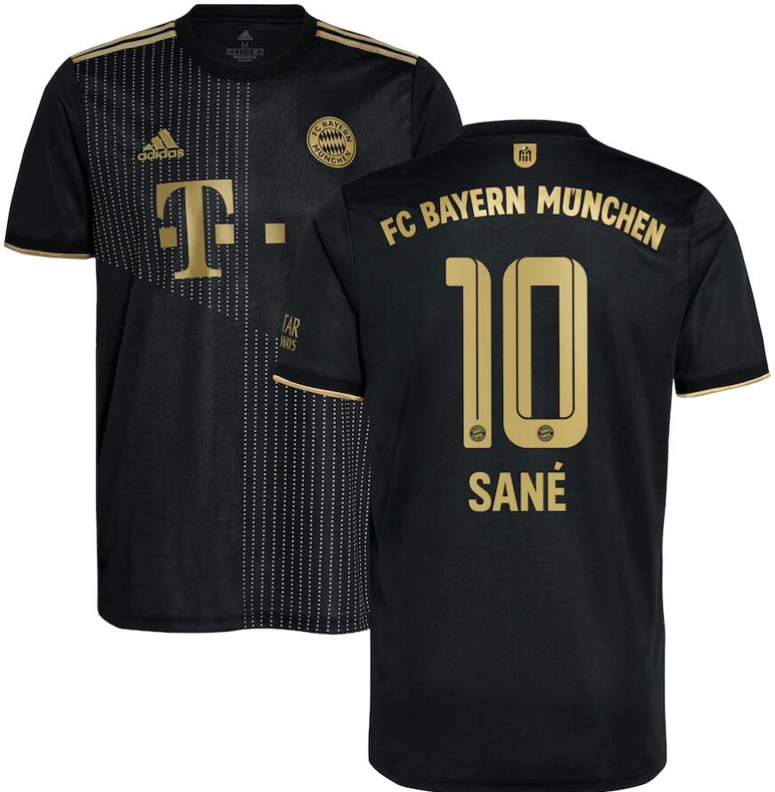 Bayern Munich 2021/22 Away 10 Sané Shirt Soccer Jersey