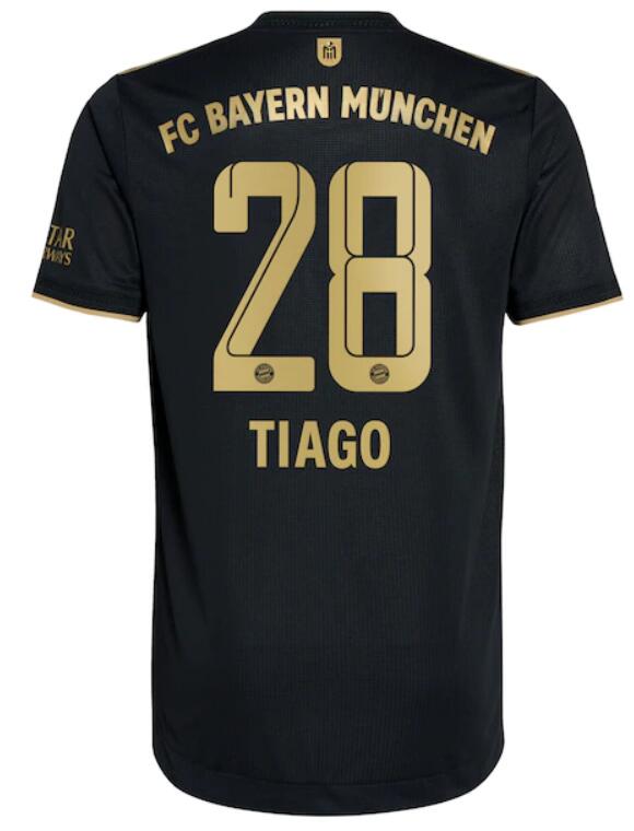 Bayern Munich 2021/22 Away 28 TIAGO Shirt Soccer Jersey