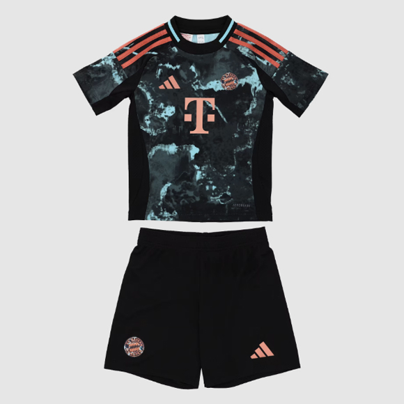 Bayern Munich 2024/25 Away Kids Soccer Team Kit Children Shirt + Shorts