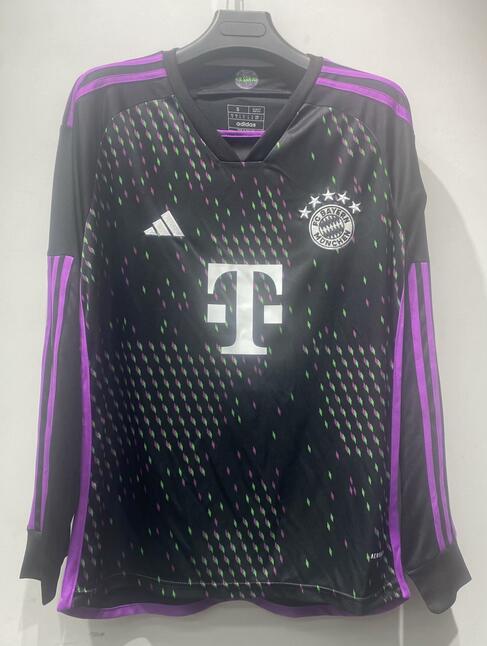 Bayern Munich 2023/24 Away Long Sleeved Shirt Soccer Jersey