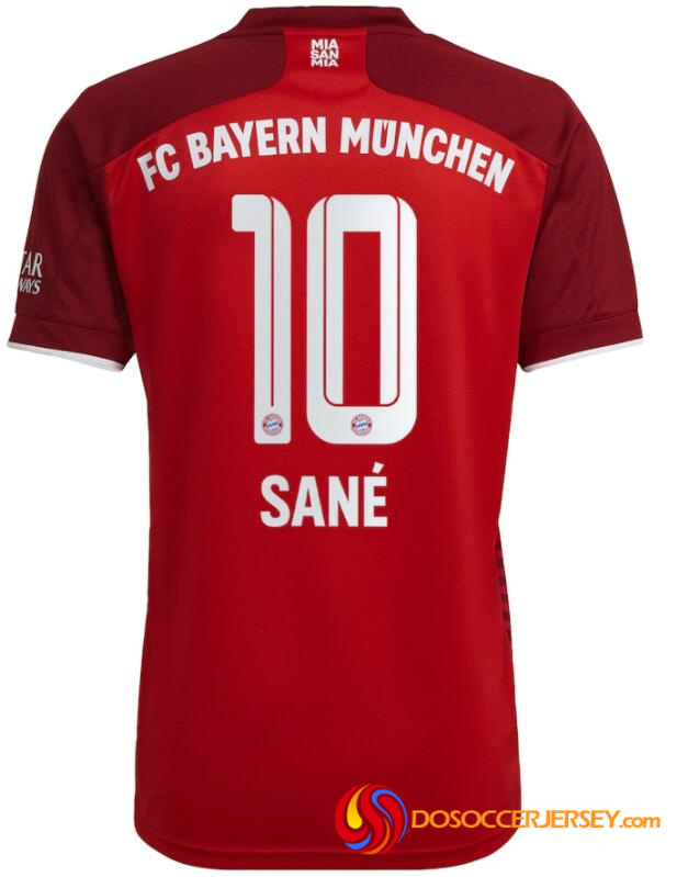 Bayern Munich 2021/22 Home 10 LEROY SANÉ Shirt Soccer Jersey