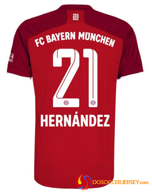 Bayern Munich 2021/22 Home 21 LUCAS HERNÁNDEZ Shirt Soccer Jersey