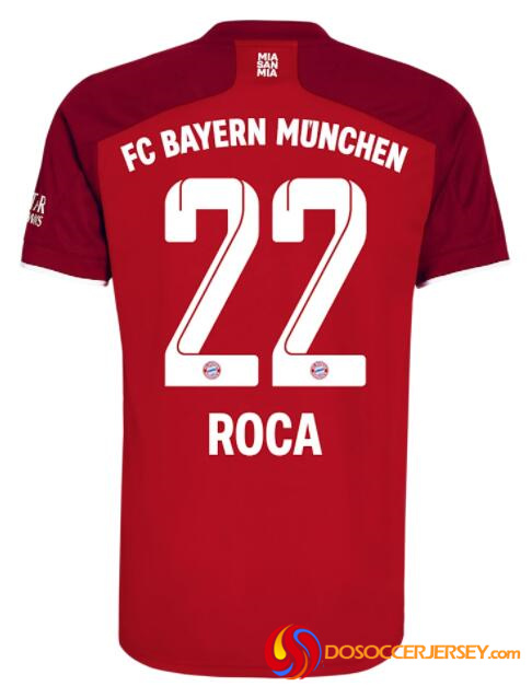 Bayern Munich 2021/22 Home 22 MARC ROCA Shirt Soccer Jersey