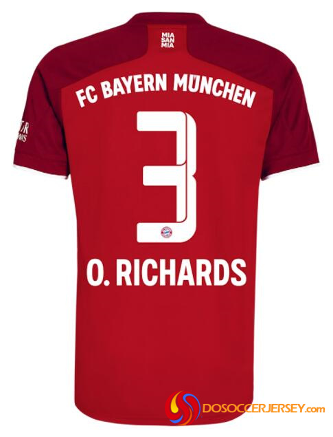 Bayern Munich 2021/22 Home 3 OMAR RICHARDS Shirt Soccer Jersey
