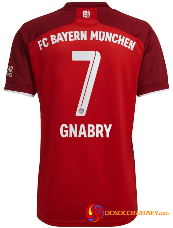Bayern Munich 2021/22 Home 7 SERGE GNABRY Shirt Soccer Jersey