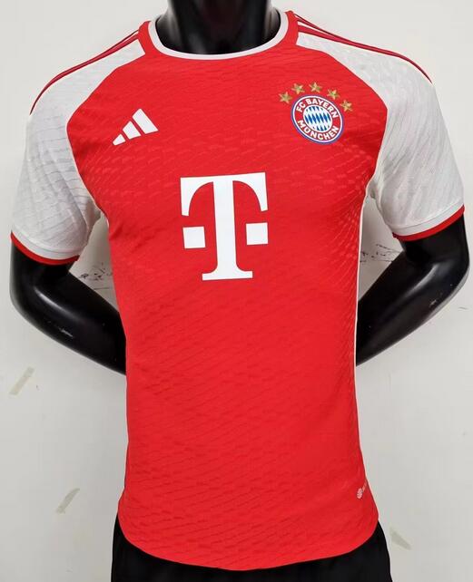 Prediction Bayern Munich 2023/24 Red Match Version Shirt Soccer Jersey (No Final Version)