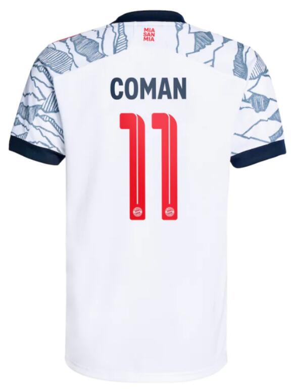 Bayern Munich 2021/22 Third 11 COMAN Shirt Soccer Jersey