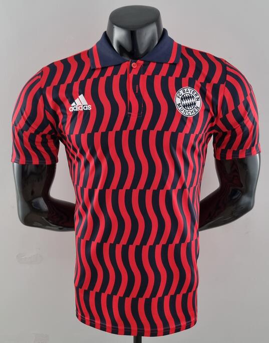 Bayern Munich 2022/23 Navy Red Polo Shirt