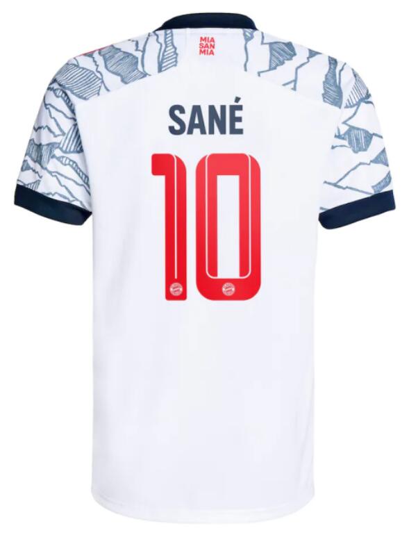 Bayern Munich 2021/22 Third 10 Sané Shirt Soccer Jersey