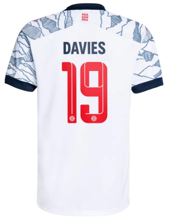 Bayern Munich 2021/22 Third 19 Davies Shirt Soccer Jersey
