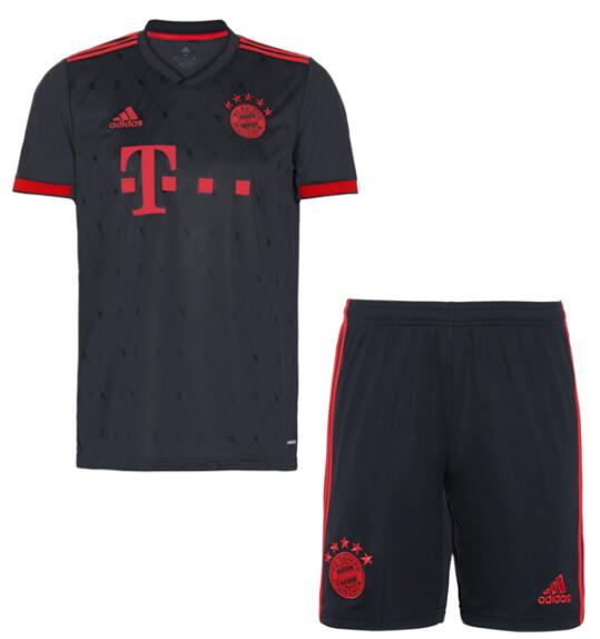 Bayern Munich 2022/23 Third Kids Soccer Jersey Kit Children Shirt + Shorts