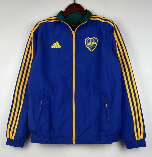 Boca Juniors 2023/24 Blue Green Double-Faced Windbreaker Jacket