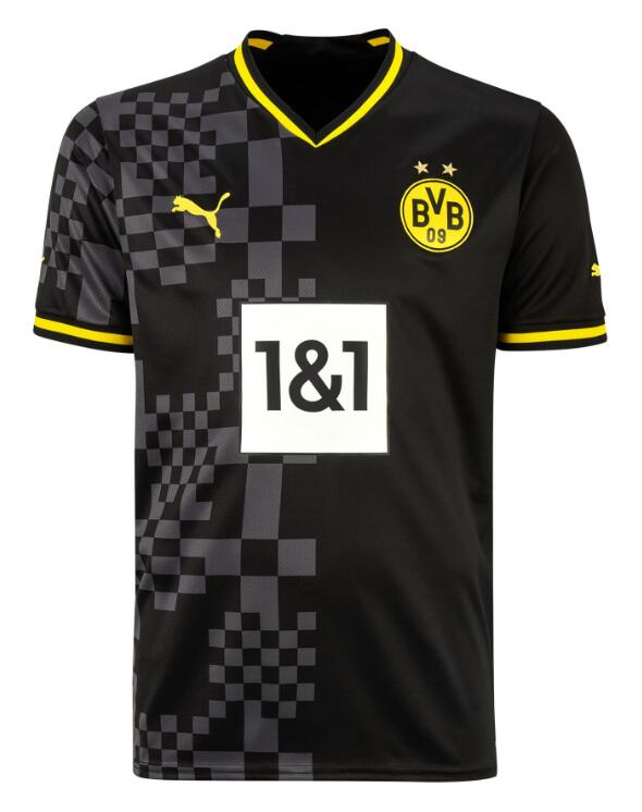 Borussia Dortmund 2022/23 Away Match Version Shirt Soccer Jersey