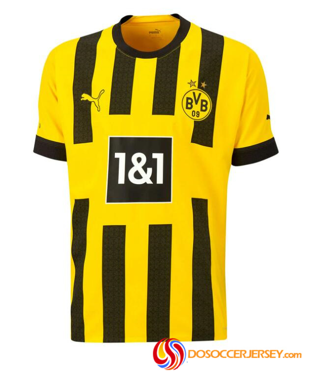 Borussia Dortmund 2022/23 Home Match Version Shirt Soccer Jersey