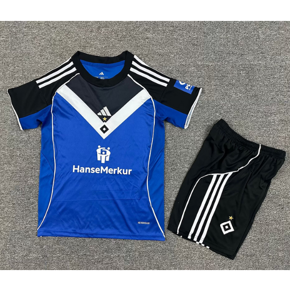 Hamburger 2025/26 Away Kids Soccer Kit Children Shirt and Shorts