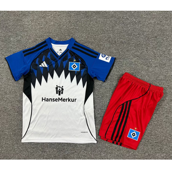 Hamburger 2025/26 Home Kids Soccer Kit Children Shirt and Shorts