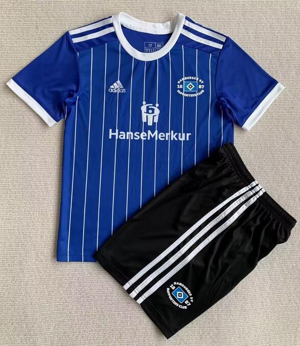 Hamburger 2023/24 Souvenir Kids Soccer Kit Children Shirt and Shorts