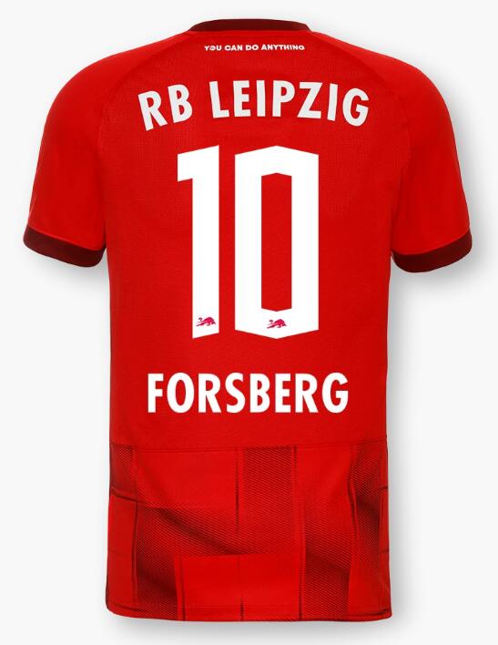 Red Bull Leipzig 2022/23 Away 10 FORSBERG Shirt Soccer Jersey