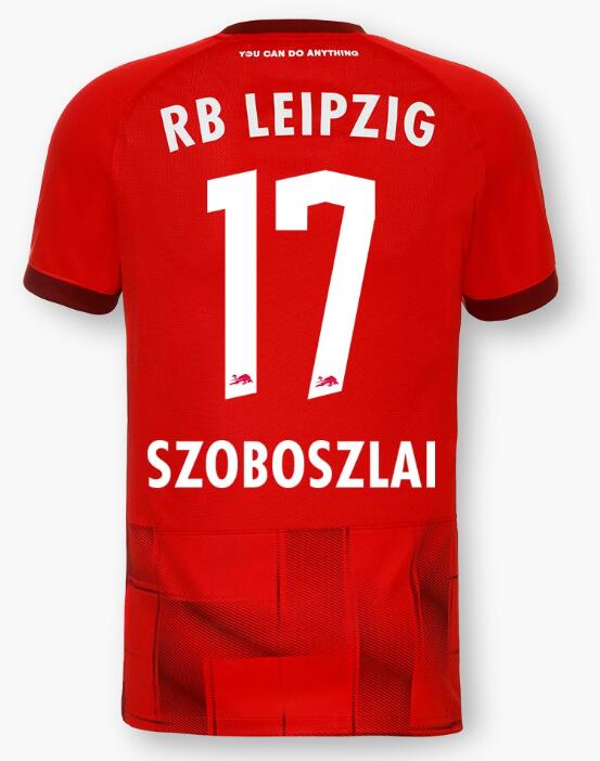 Red Bull Leipzig 2022/23 Away 17 SZOBOSZLAI Shirt Soccer Jersey