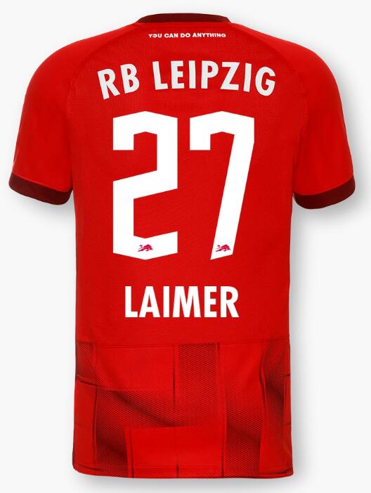 Red Bull Leipzig 2022/23 Away 27 LAIMER Shirt Soccer Jersey