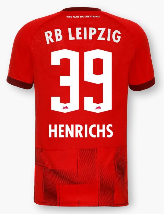 Red Bull Leipzig 2022/23 Away 39 HENRICHS Shirt Soccer Jersey