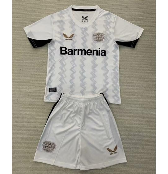 Bayer 04 Leverkusen 2024/25 Away Kids Soccer Kits Children Shirt and Shorts