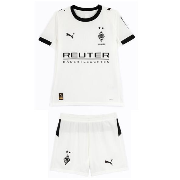 Borussia Monchengladbach 2025/26 Home Kids Soccer Kits Children Shirt and Shorts