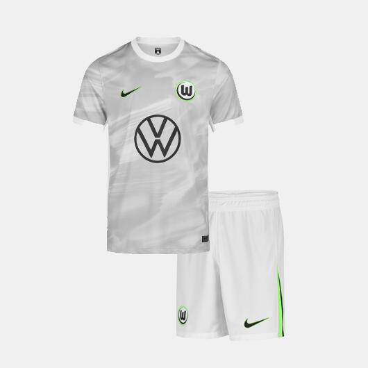 Wolfsburg 2025/26 Away Kids Soccer Kit Children Shirt and Shorts
