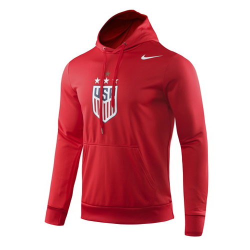 USA 2019 4-Star Crest Red Hoodie Sweater